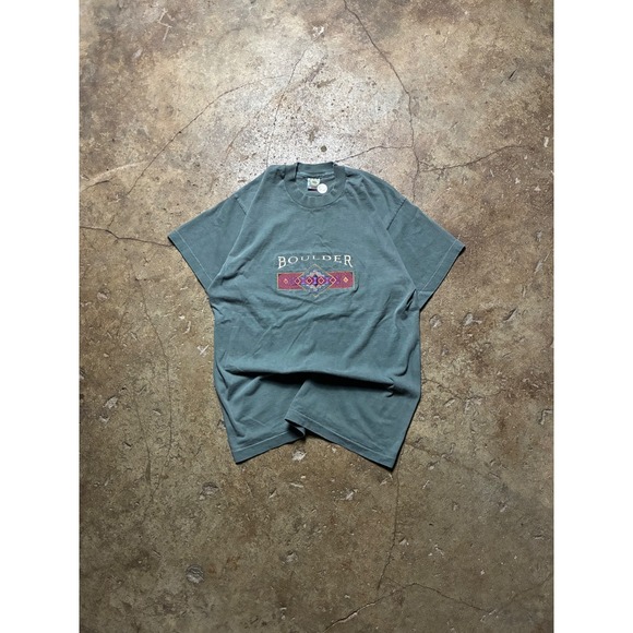 Other - Vintage Fruit of the Loom Boulder Colorado Single Stitch T-Shirt Teal Large